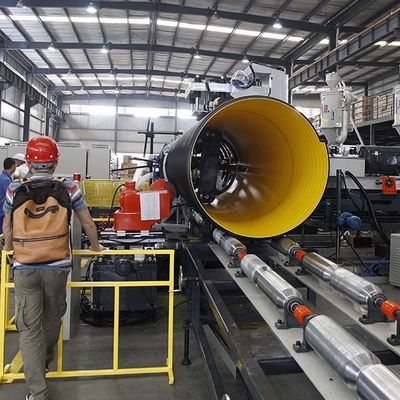 SRPCP Corrugated Pipe Production Line ID3000mm SN8 High Stiffness Steel Reinforced